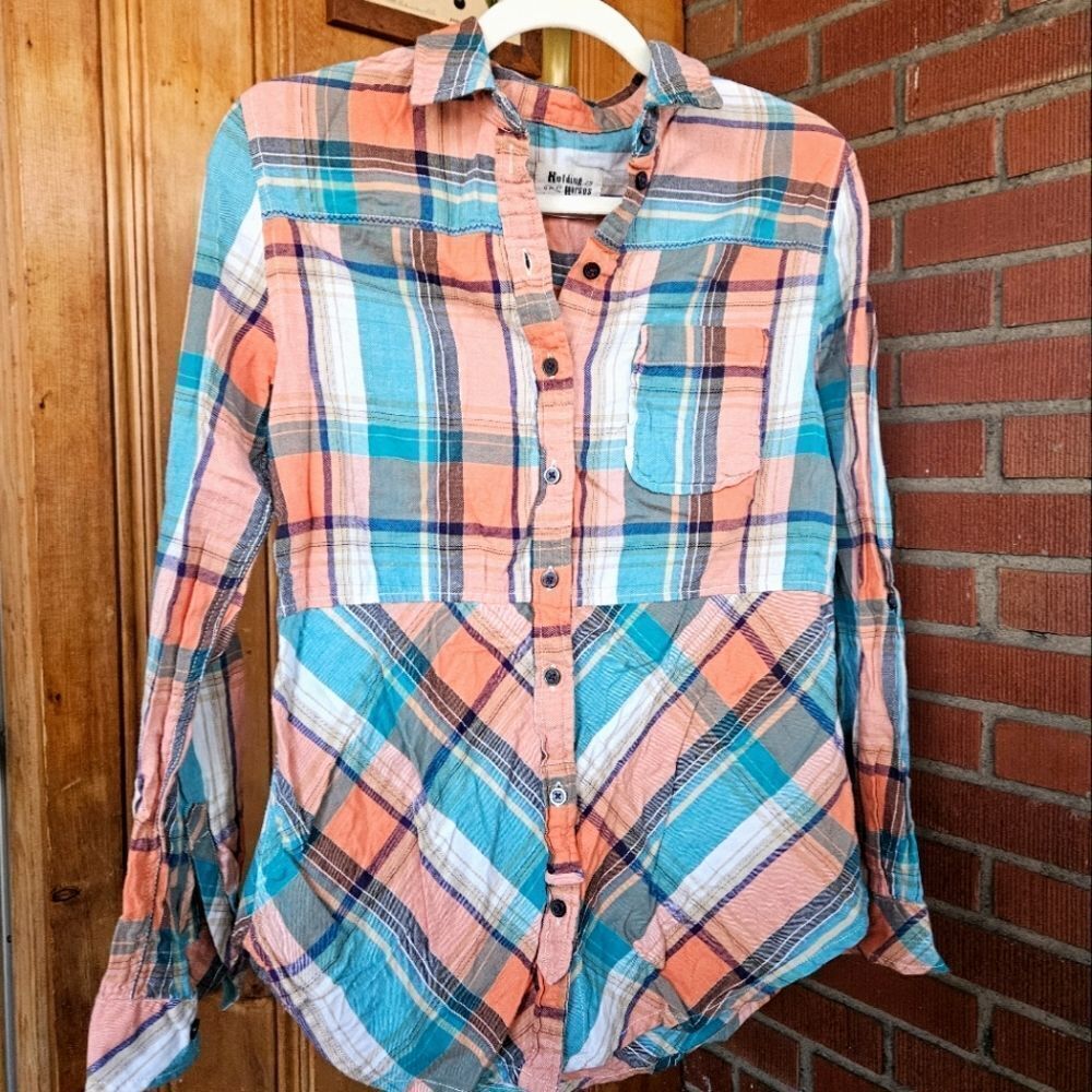Anthropologie Plaid Button-Up Shirt